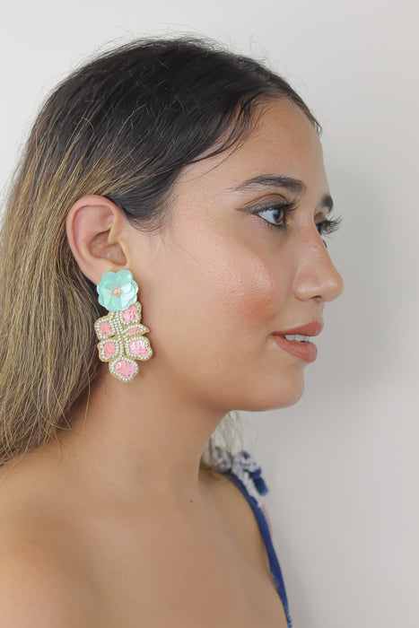 Cha-Cha Pink Earrings by Bombay Sunset