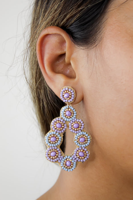 Moa Lavender Earrings by Bombay Sunset