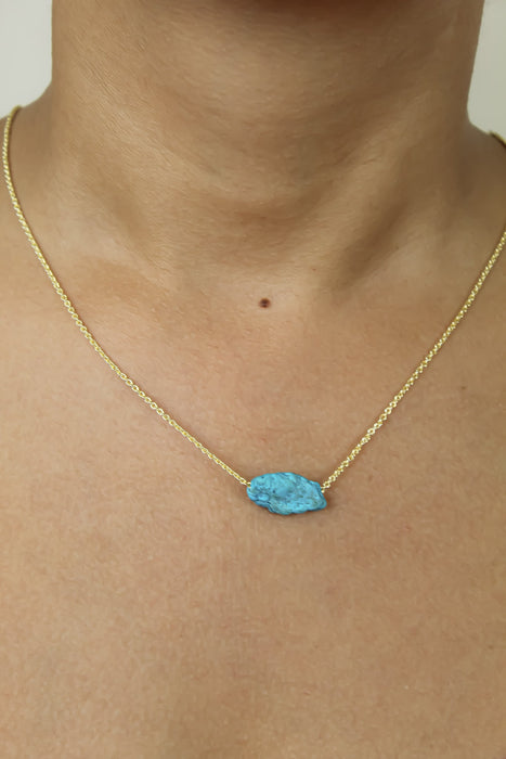 Raw Stone Pendant Necklace by Bombay Sunset