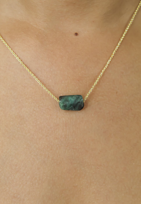 Raw Stone Pendant Necklace by Bombay Sunset