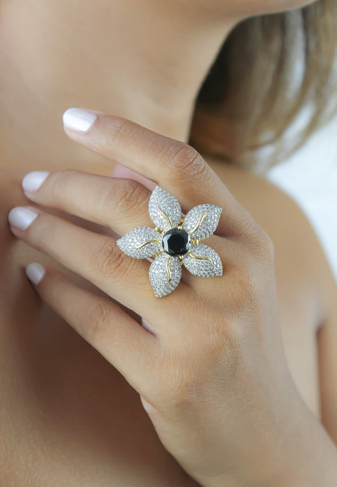 Zircons Lilly Ring by Bombay Sunset