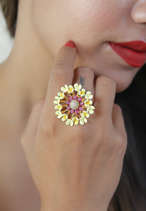 Vivid Daisy Ring by Bombay Sunset