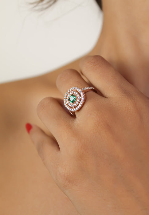 Rose-gold Maldives Ring by Bombay Sunset