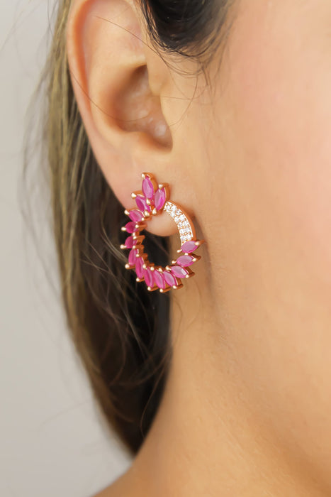 Rose-gold Viper Earrings by Bombay Sunset