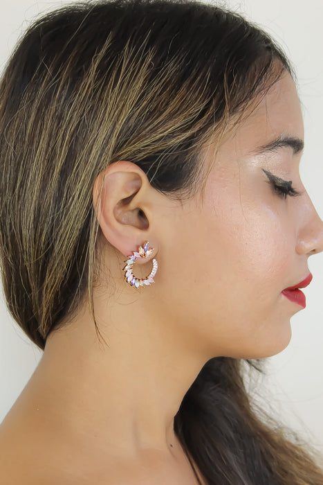 Rose-gold Viper Earrings by Bombay Sunset