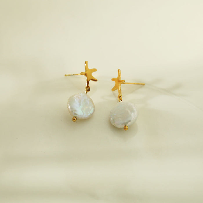 JAUZA Natural Freshwater Pearl Earrings