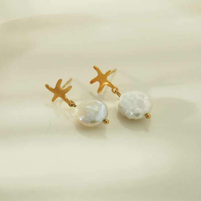 JAUZA Natural Freshwater Pearl Earrings