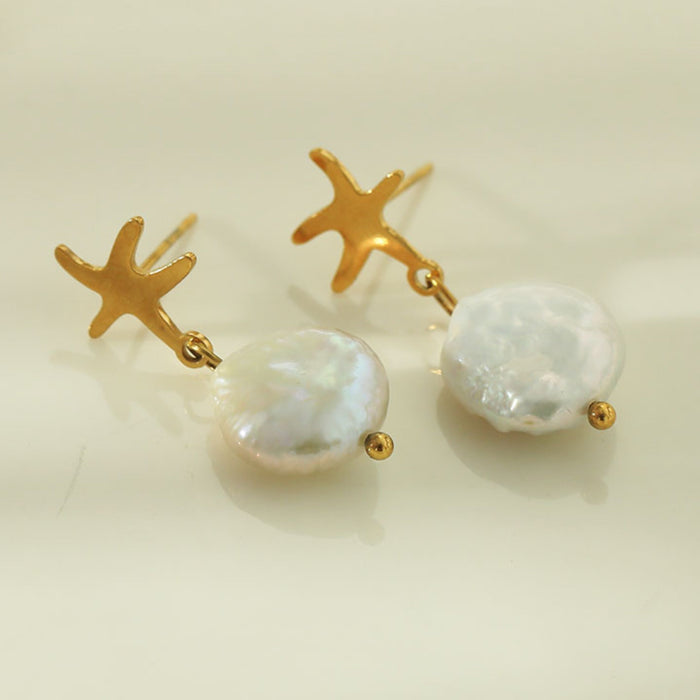 JAUZA Natural Freshwater Pearl Earrings