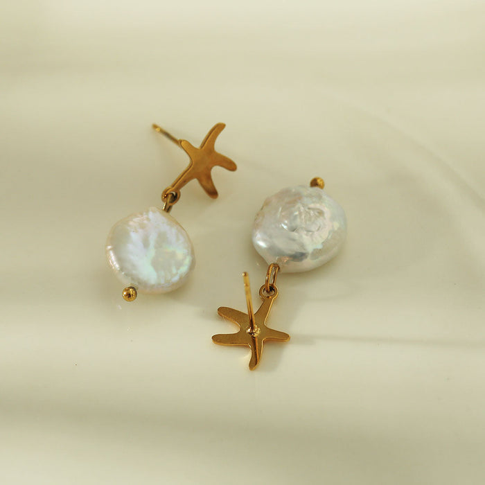 JAUZA Natural Freshwater Pearl Earrings