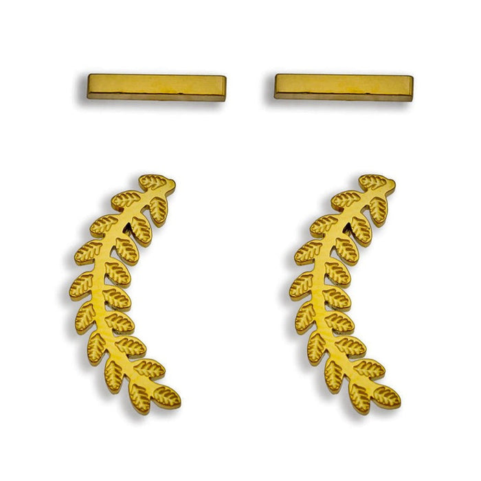 LAUREL 2-Pair Stud Earrings Set
