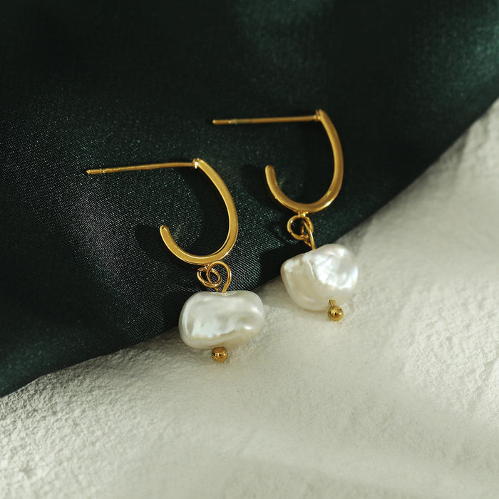 MILANO Natural Freshwater Pearl Earrings