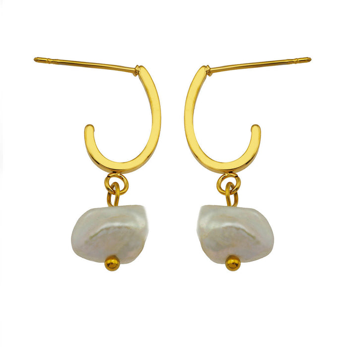 MILANO Natural Freshwater Pearl Earrings