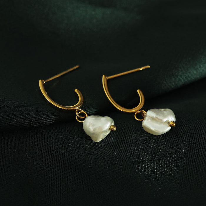 MILANO Natural Freshwater Pearl Earrings