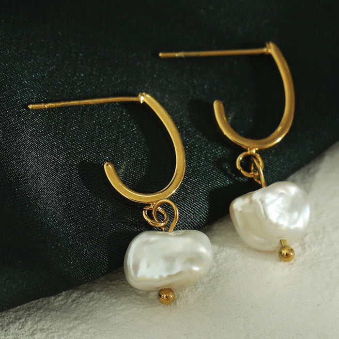 MILANO Natural Freshwater Pearl Earrings