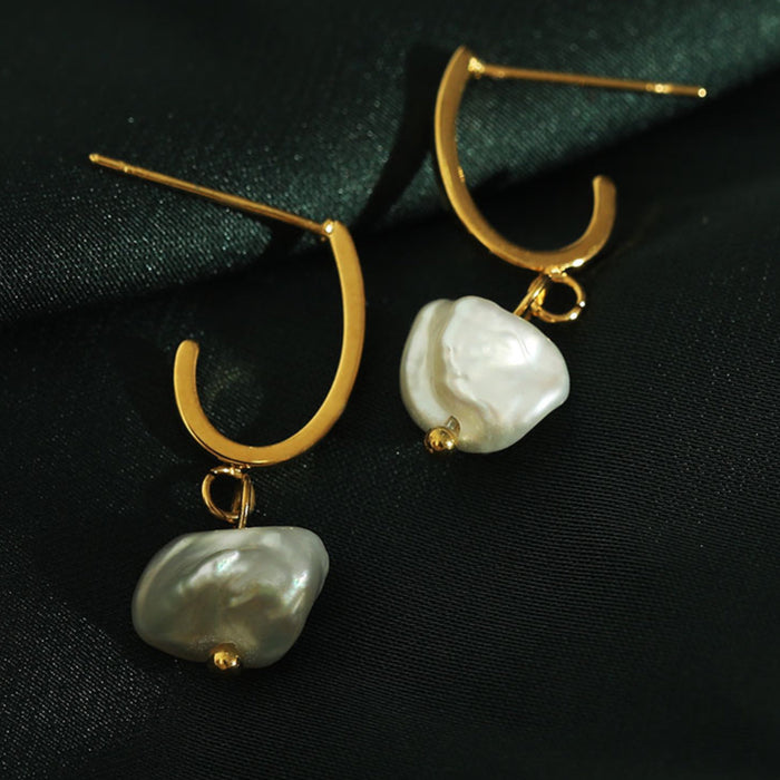 MILANO Natural Freshwater Pearl Earrings