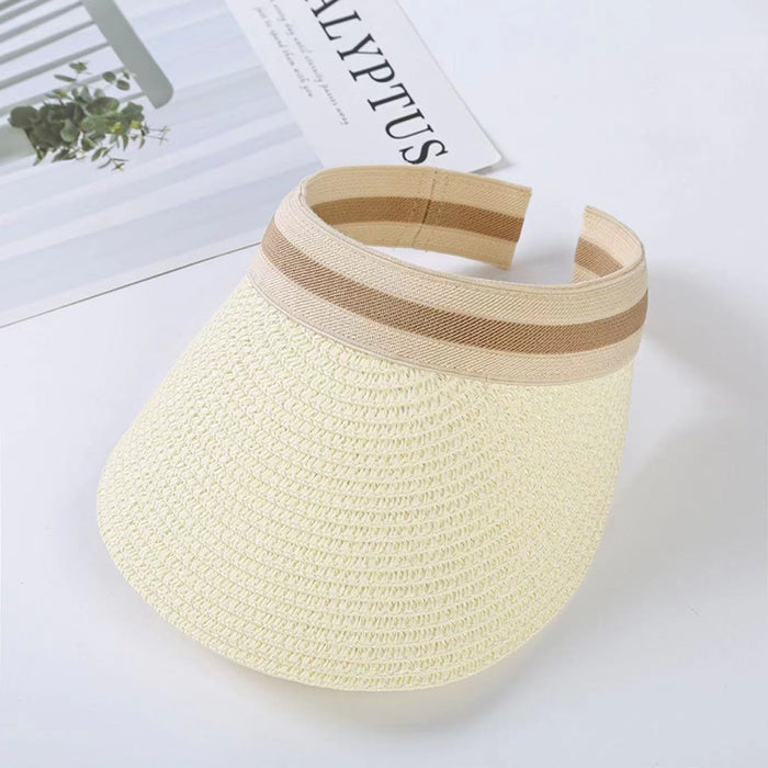 Women's Summer Empty Top Sun Protection Straw Hat
