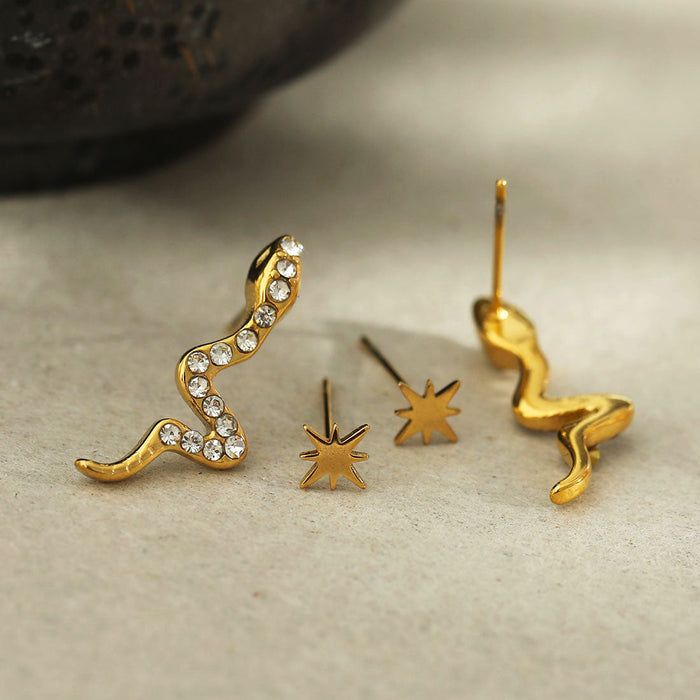 GAHIJI 2-Pair Stud Earrings Set