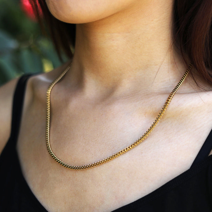 CAMI Cuban Link Gold Chain Necklace