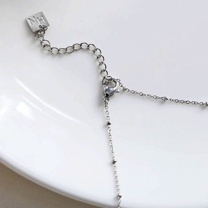 DELANEY Pavé Zirconia Silver Necklace