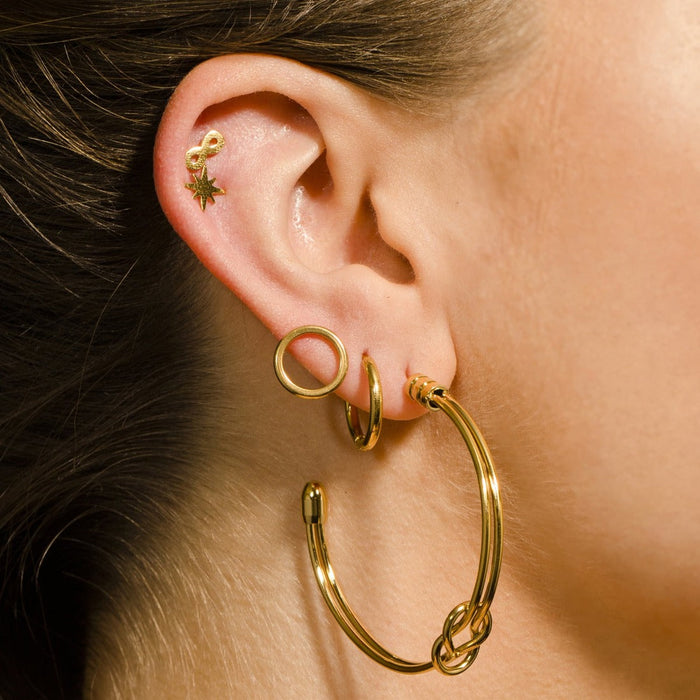 GABRIELLA Wide Hoop Earrings