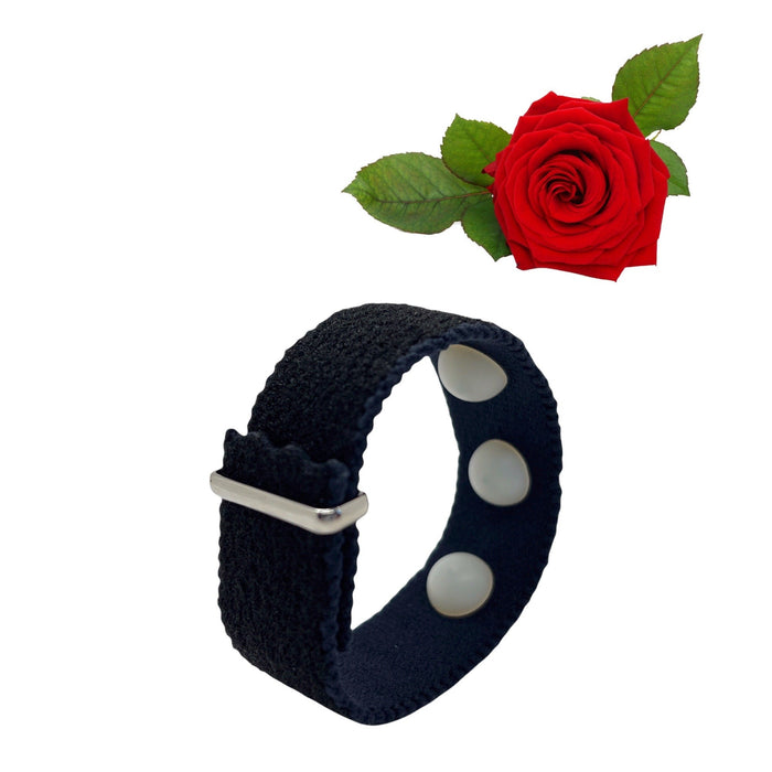 Anxiety Relief Bracelet- Adjustable Rose Scented Band- Pain Relief, Anti-Depressant (single)