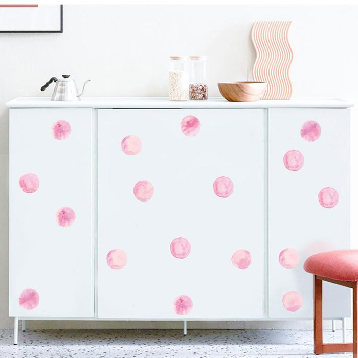 Pink Dots Wall Pattern