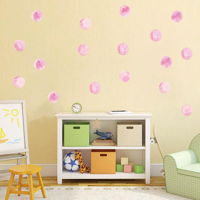 Pink Dots Wall Pattern