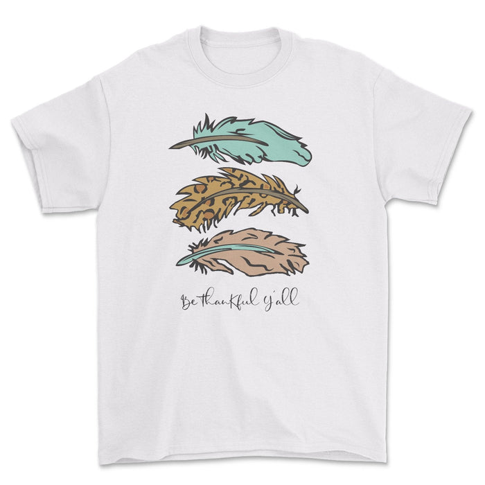 Be Thankful Feathers Tee
