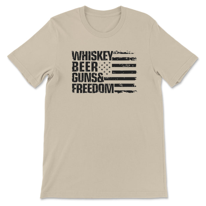 Whiskey, Beer, Guns & Freedom Tee