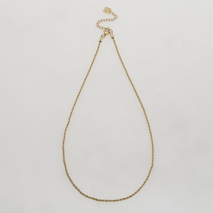 ULYANA Rope Chain Gold Necklace