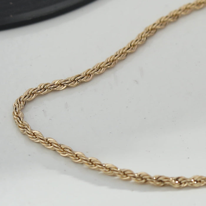 ULYANA Rope Chain Gold Necklace