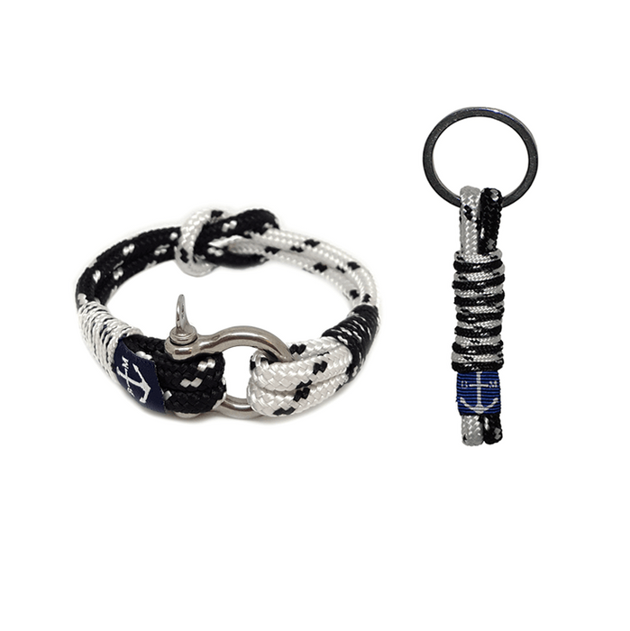 Ciarra Dotted Nautical Bracelet and Keychain