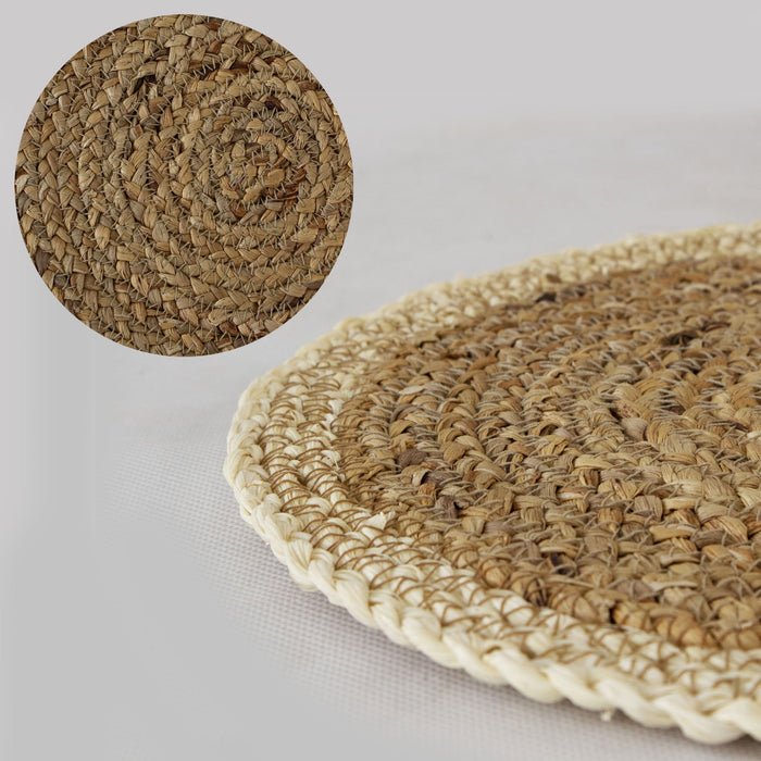 Woven Placemats for Dining Table | Wicker Braided Placemat for Dinner, Party (Set 4)