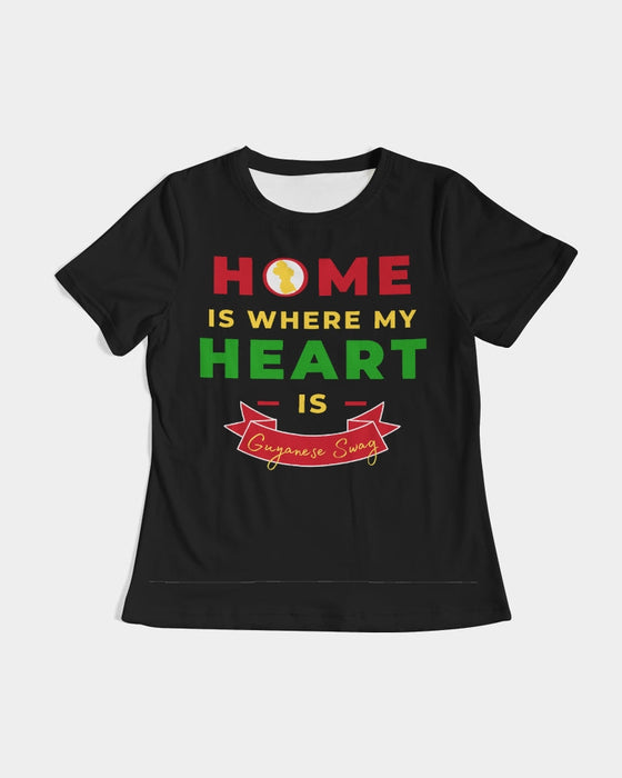 Guyanese Swag Home Is Where My Heart Is Women's Tee