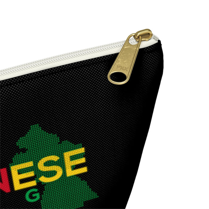 Guyanese Swag Guyana Map Accessory Pouch w T-bottom