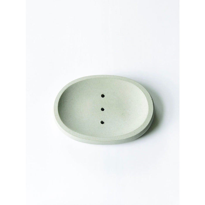 Concrete Oval Soap Dish