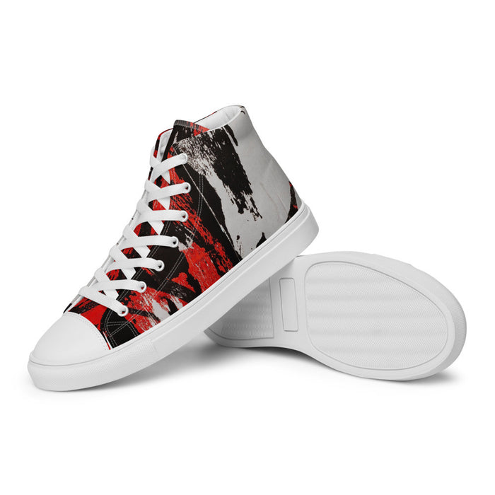 Gianneli Colours Handmade Men’s High Top Canvas Shoes