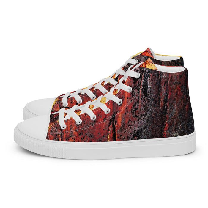 CLOCHARD Handmade Grunge Men’s High Top Canvas Shoes by Gianneli