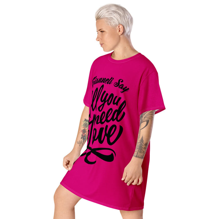 LOVE T-shirt Dress by Gianneli