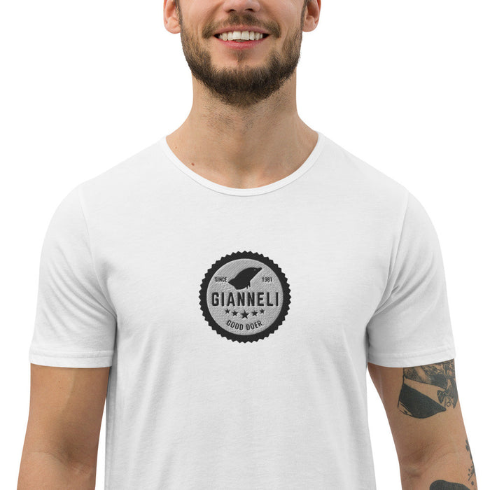 Gianneli Men's Curved Hem T-Shirt