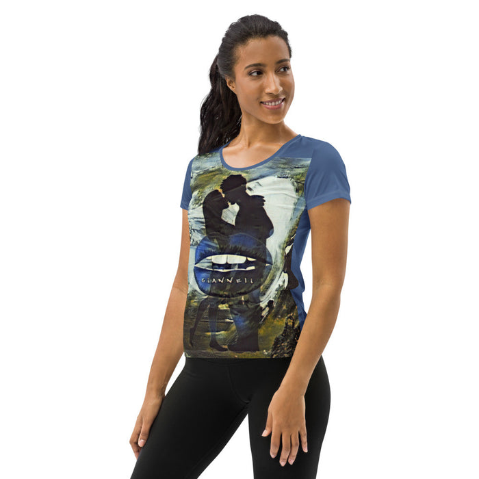 THE KISS Women's Athletic T-shirt by Gianneli