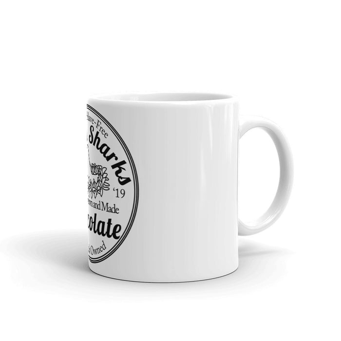 Island Sharks White Glossy Mug