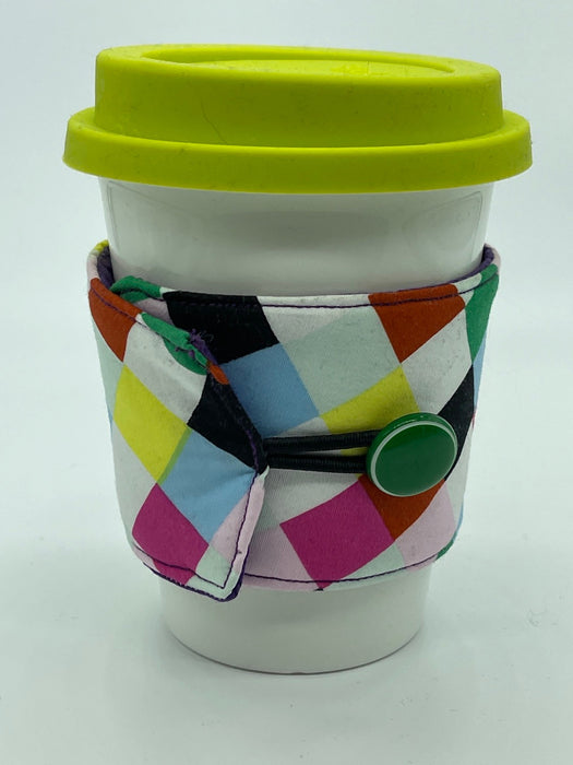 Retro Cup Cozy, with Insulated Lining.