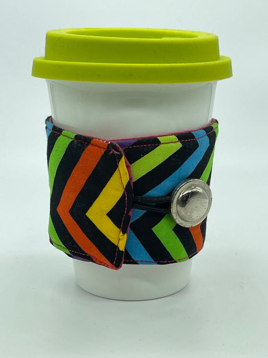 Retro Cup Cozy, with Insulated Lining.