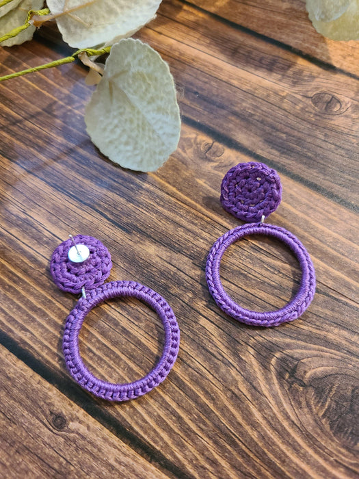 Circle Stud Earrings