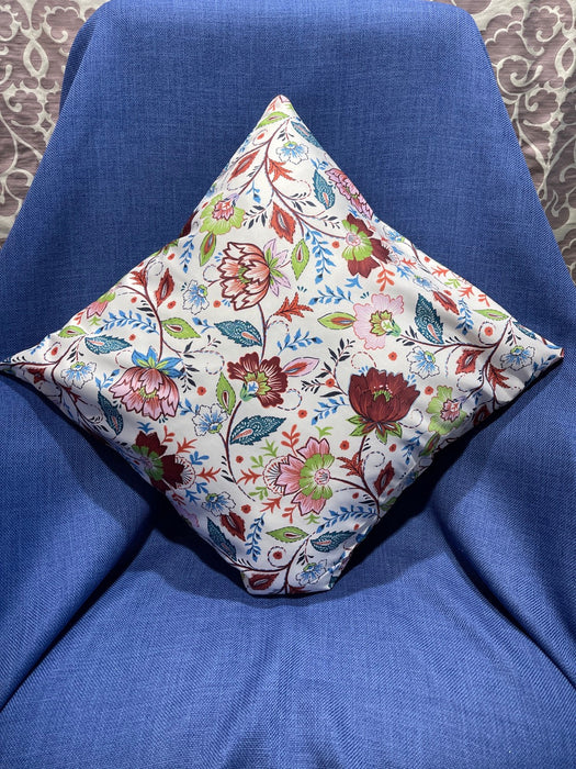 Vintage Retro Flower Handmade Cushion Cover in Bright Colours