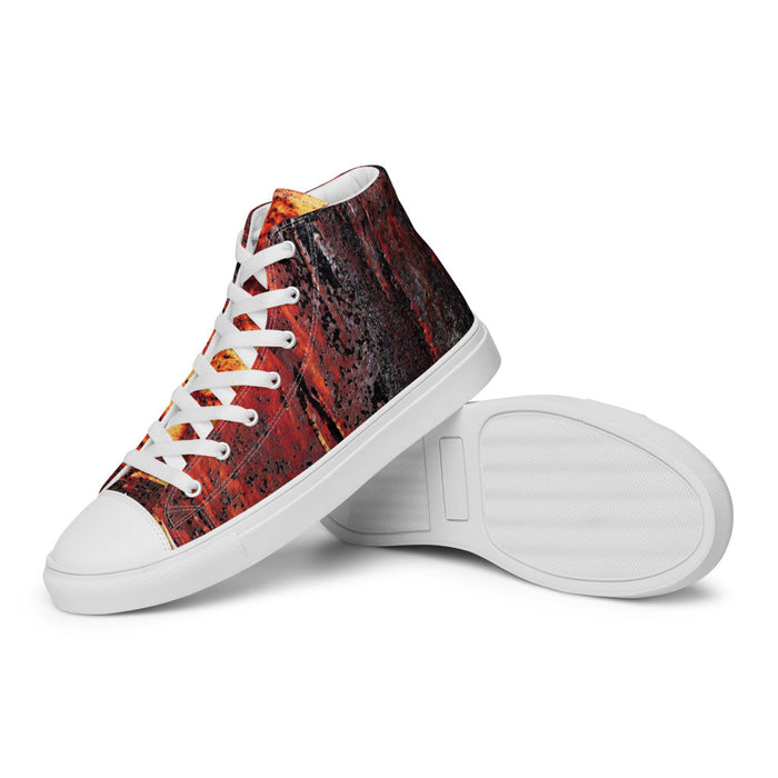 CLOCHARD Handmade Grunge Men’s High Top Canvas Shoes by Gianneli