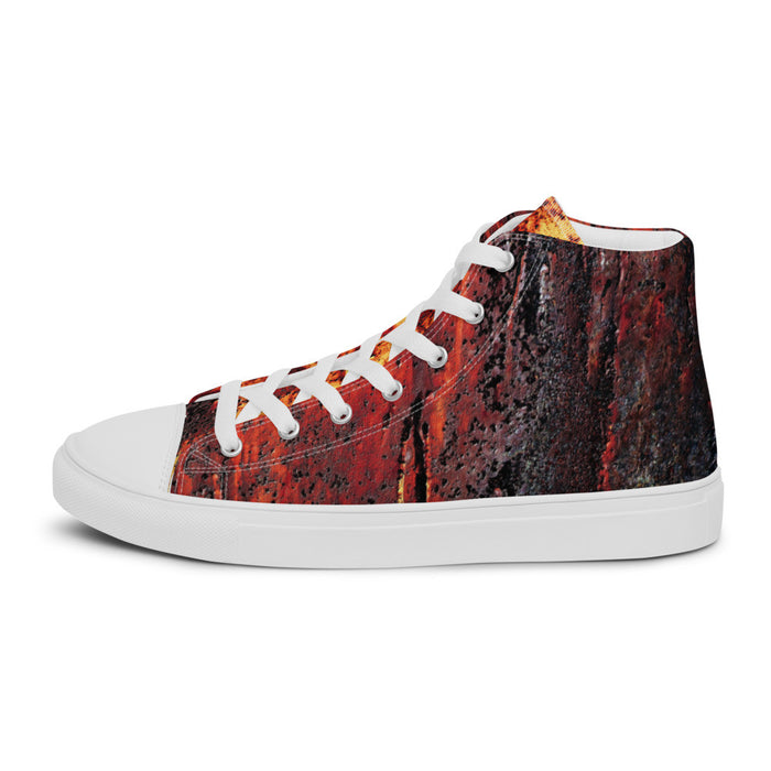 CLOCHARD Handmade Grunge Men’s High Top Canvas Shoes by Gianneli