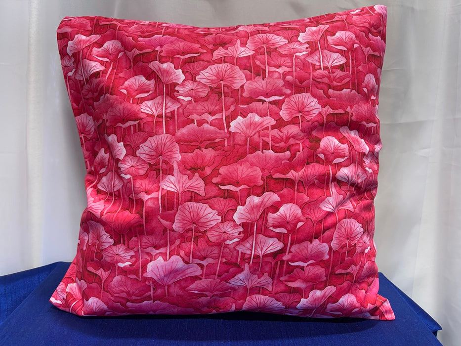 Pink Lillies Colourful Handmade Cushion Cover