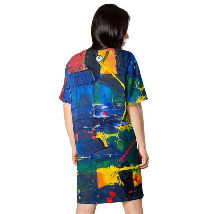 HUG MY COLOURS T-shirt Dress by Gianneli